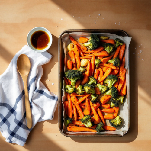 Lemon Ginger Roasted Vegetables