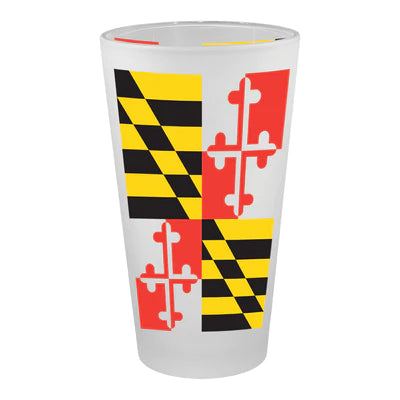 Maryland My Maryland Pint Glass Maryland Flag