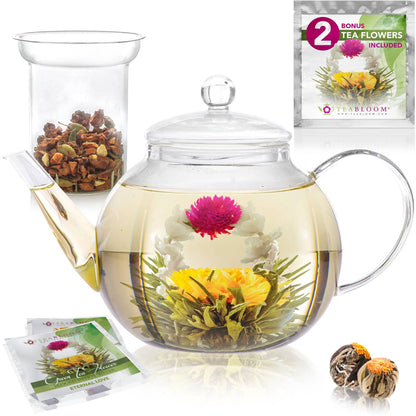 Teabloom - Teabloom Stovetop & Microwave Safe Glass Teapot