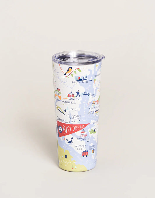 Spartina 449 Bay Dreams Stainless Steel Maryland Tumbler 22oz