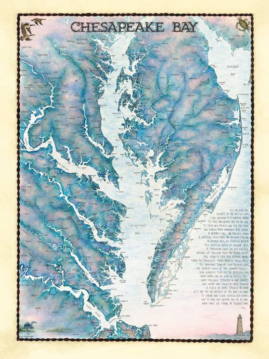 Heritage Puzzle - Chesapeake Bay Waterways Map 550 Piece Puzzle