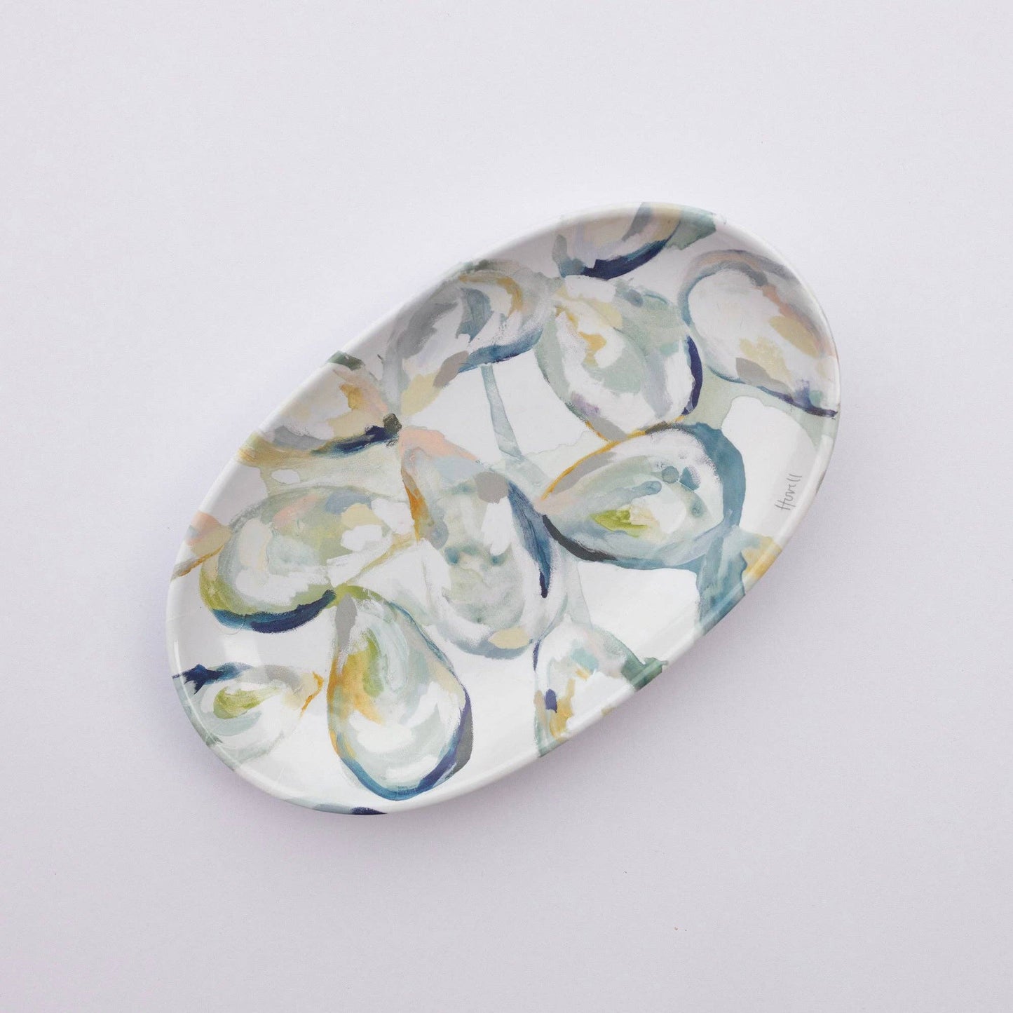 Kim Hovell Art - Melamine Trinket Tray - Victoria Oysters