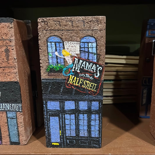 Linda Amtmann Hand Painted Brick- Mama's On The Half Shell