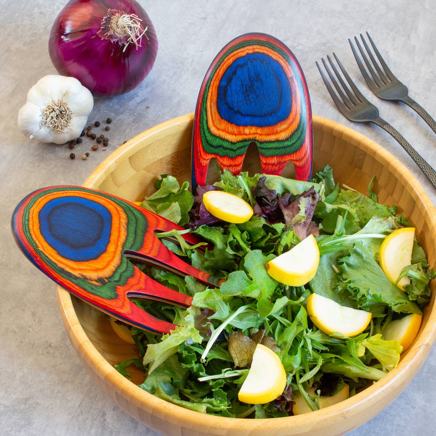 Baltique Marrakesh Salad Hands, Salad Serving Utensils