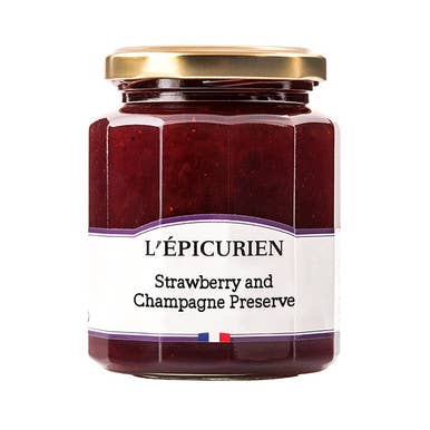 The French Farm - L'Epicurien Champagne & Strawberry Jam - 11.3oz