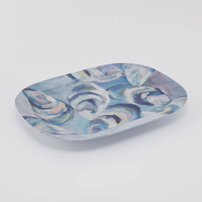 Kim Hovell Art - Melamine Platter - Flowing Shells