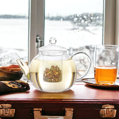 Teabloom - Teabloom Stovetop & Microwave Safe Glass Teapot