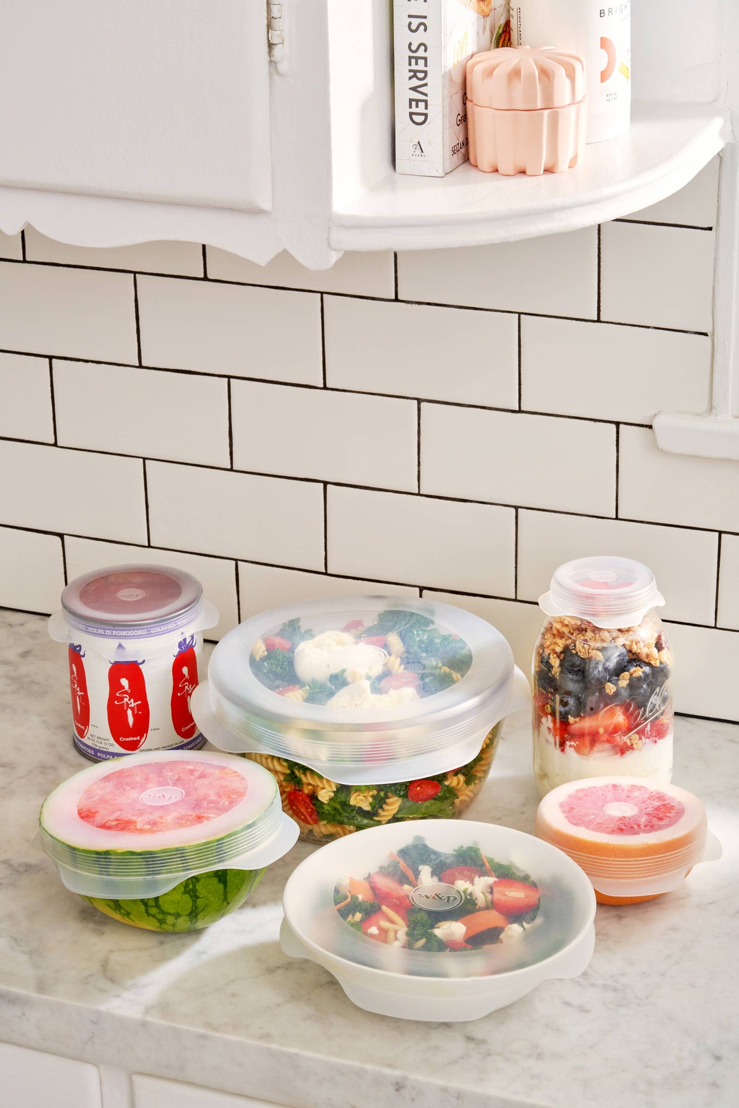 W&P - Reusable  Silicone Stretch Lids - Set of 6