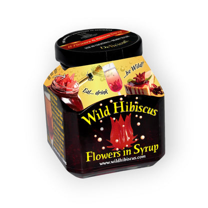 Wild Hibiscus Flower Company - Wild Hibiscus Flowers in Syrup 8.8oz Jar