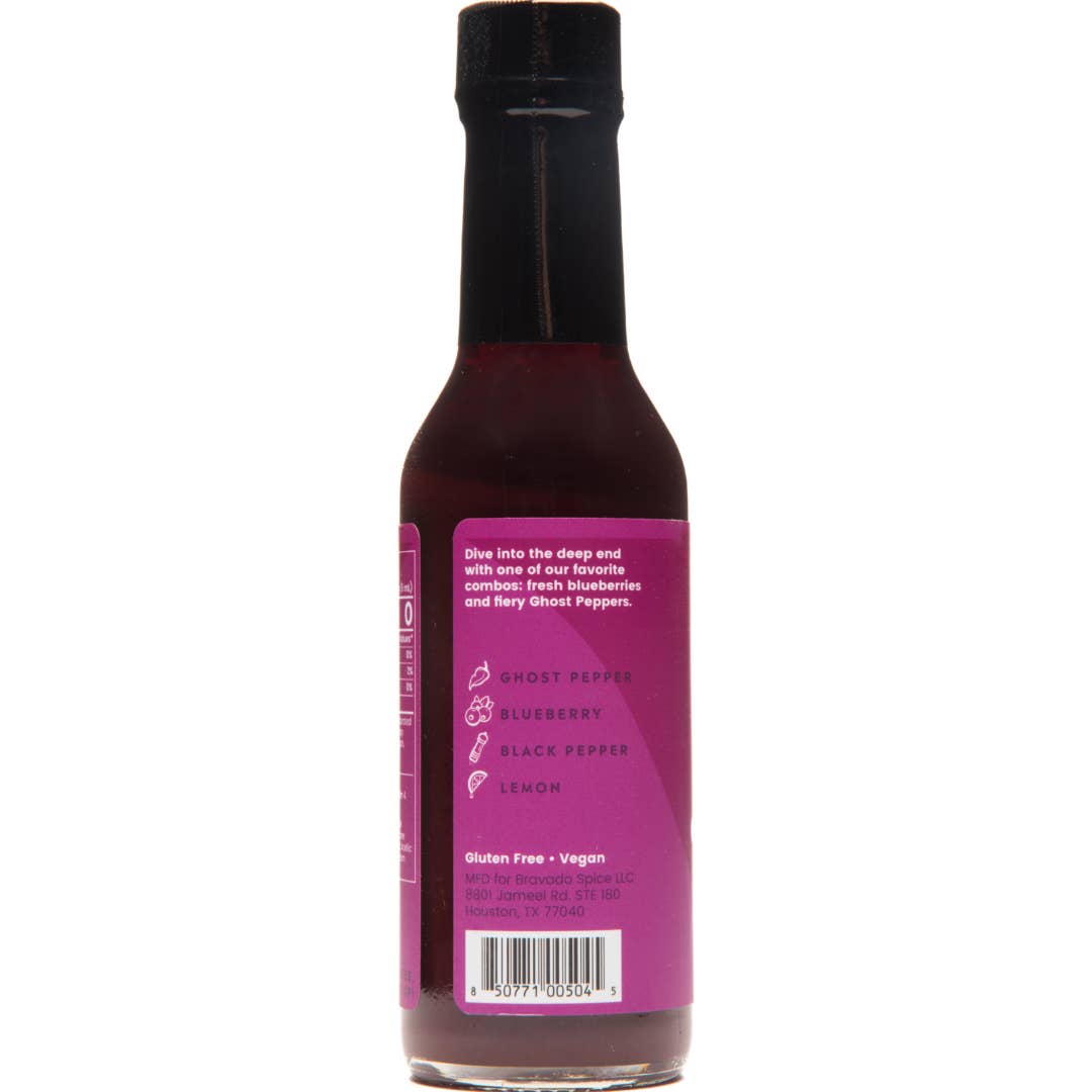 Bravado Spice Co. | Ghost Pepper & Blueberry Hot Sauce: 5 oz.