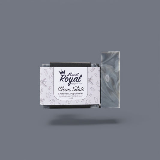 Mount Royal Soaps - Clean Slate - Charcoal & Peppermint Bar Soap