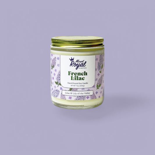 French Lilac Candle – Elegant & Fresh Hand-Poured Soy Wax Candle