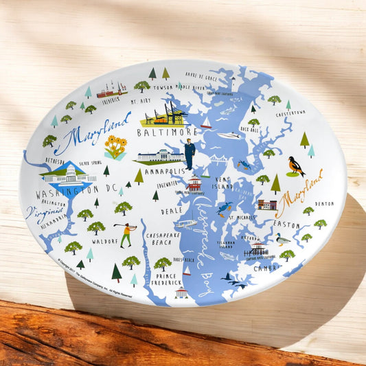 Galleyware - Chesapeake Bay 16" Melamine Platter