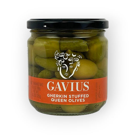 Gavius Gherkin Stuffed Queen Olives