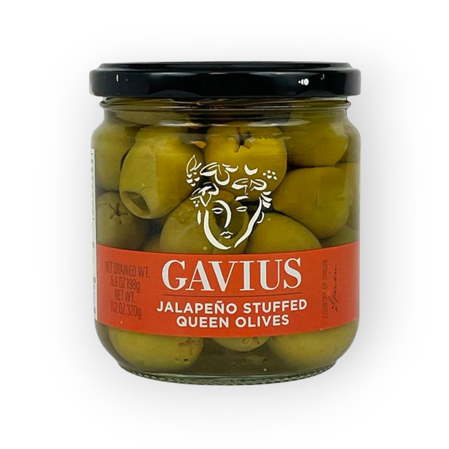 Gavius Jalapeno Stuffed Queen Olives