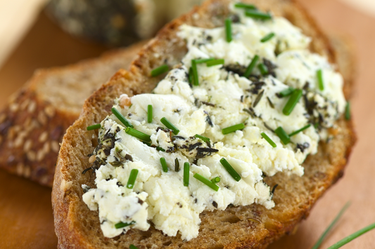 Rosemary Olive Oil & Garlic Crostini with Herbed Goat Cheese