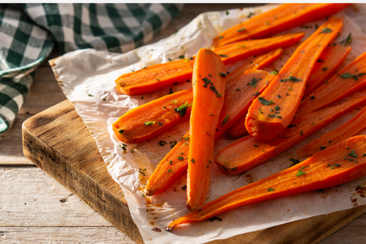 Maple-Glazed Carrots with Roasted Walnut Oil and Orange Zest