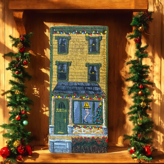 Linda Amtmann Hand Painted Brick- Holiday