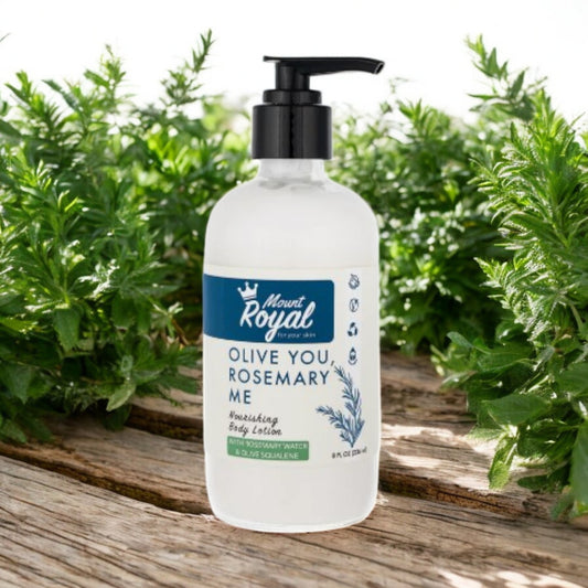 Mount Royal Soaps - Olive You, Rosemary Me - Rosemary Water & Olive Squalane Body Lotion