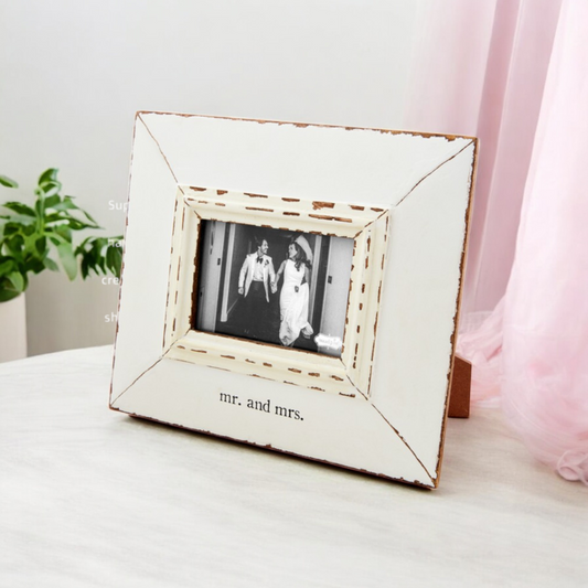 Small Distressed Mr. & Mrs. Frame