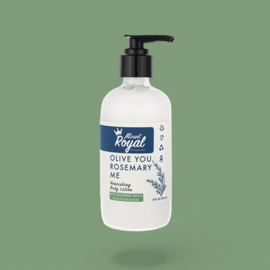 Mount Royal Soaps - Olive You, Rosemary Me - Rosemary Water & Olive Squalane Body Lotion