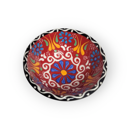 2" Round Embossed Ceramic Bowl