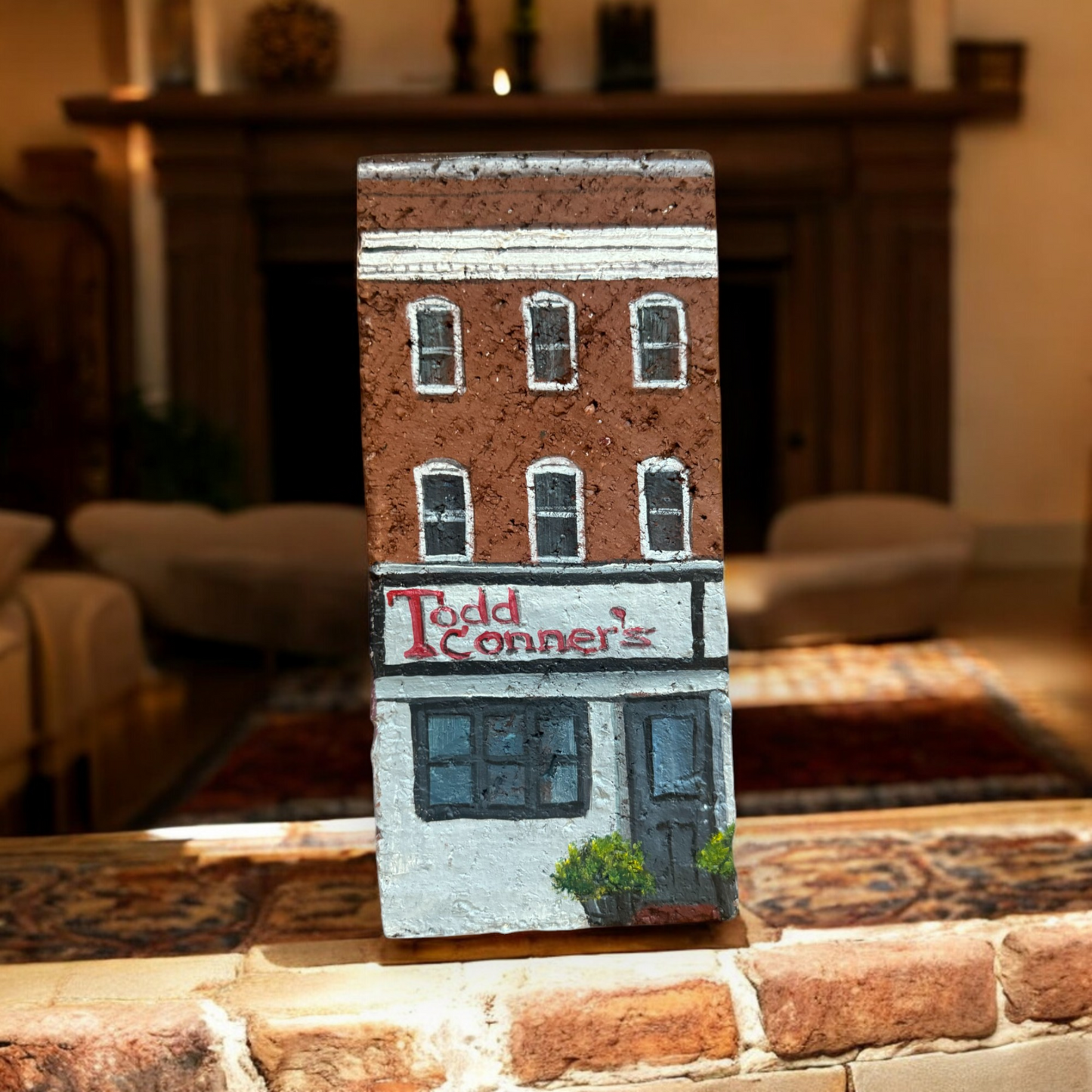 Linda Amtmann Hand Painted Brick - Todd Conner's