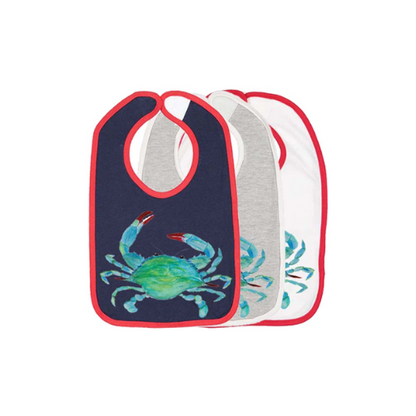 Clawdia Crab Toddler Bib | B McVan Designs