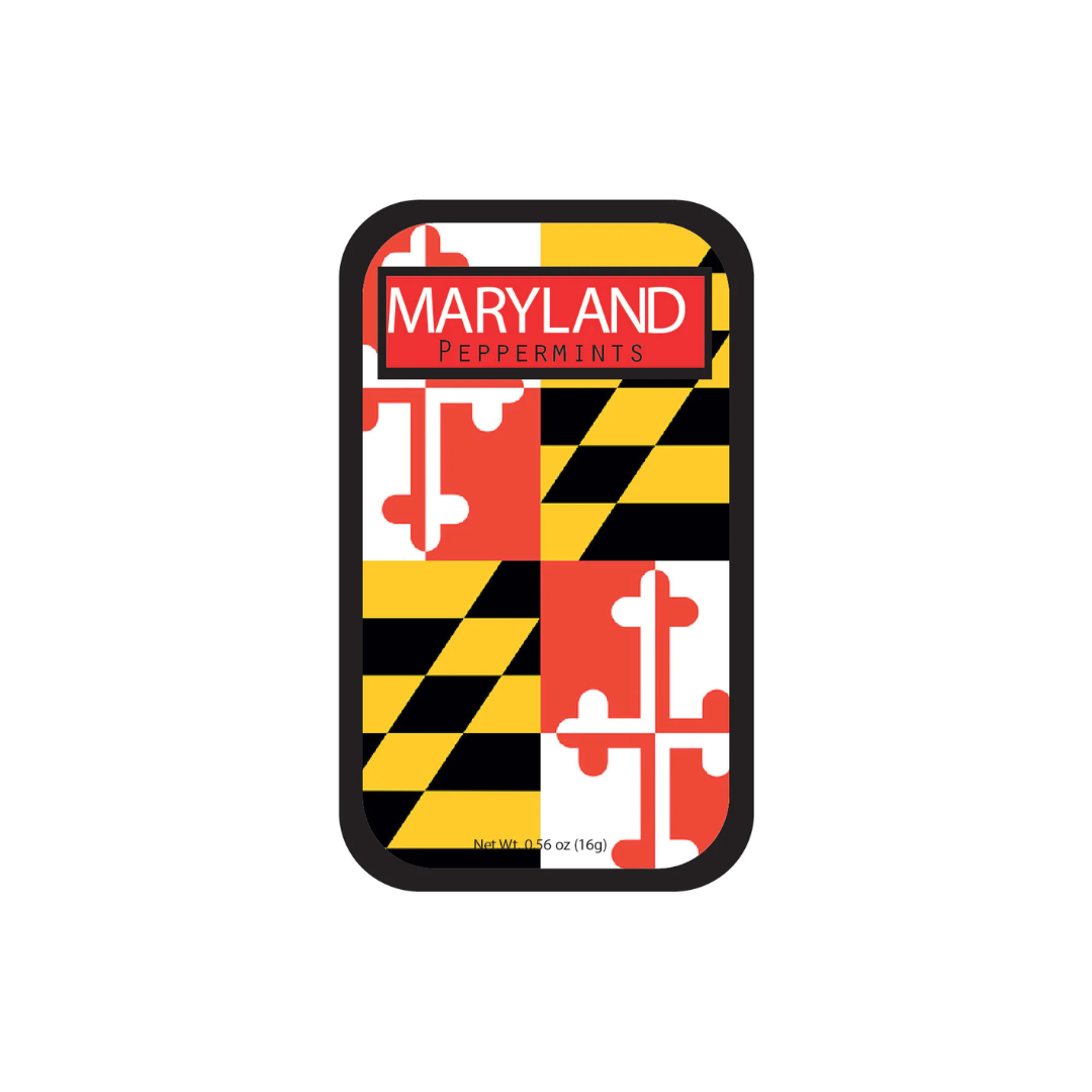 Amuse Mints Maryland Flag Mint Tin