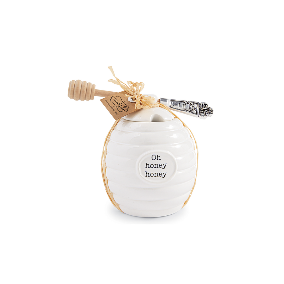 Mud Pie Honey Pot Set