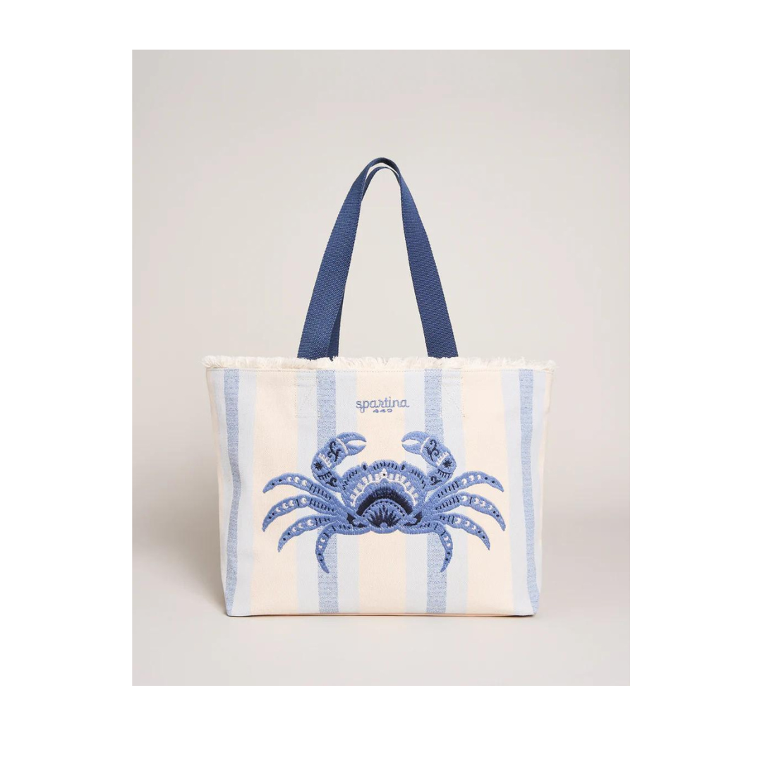 Spartina 449 Blue Crab Beach Tote