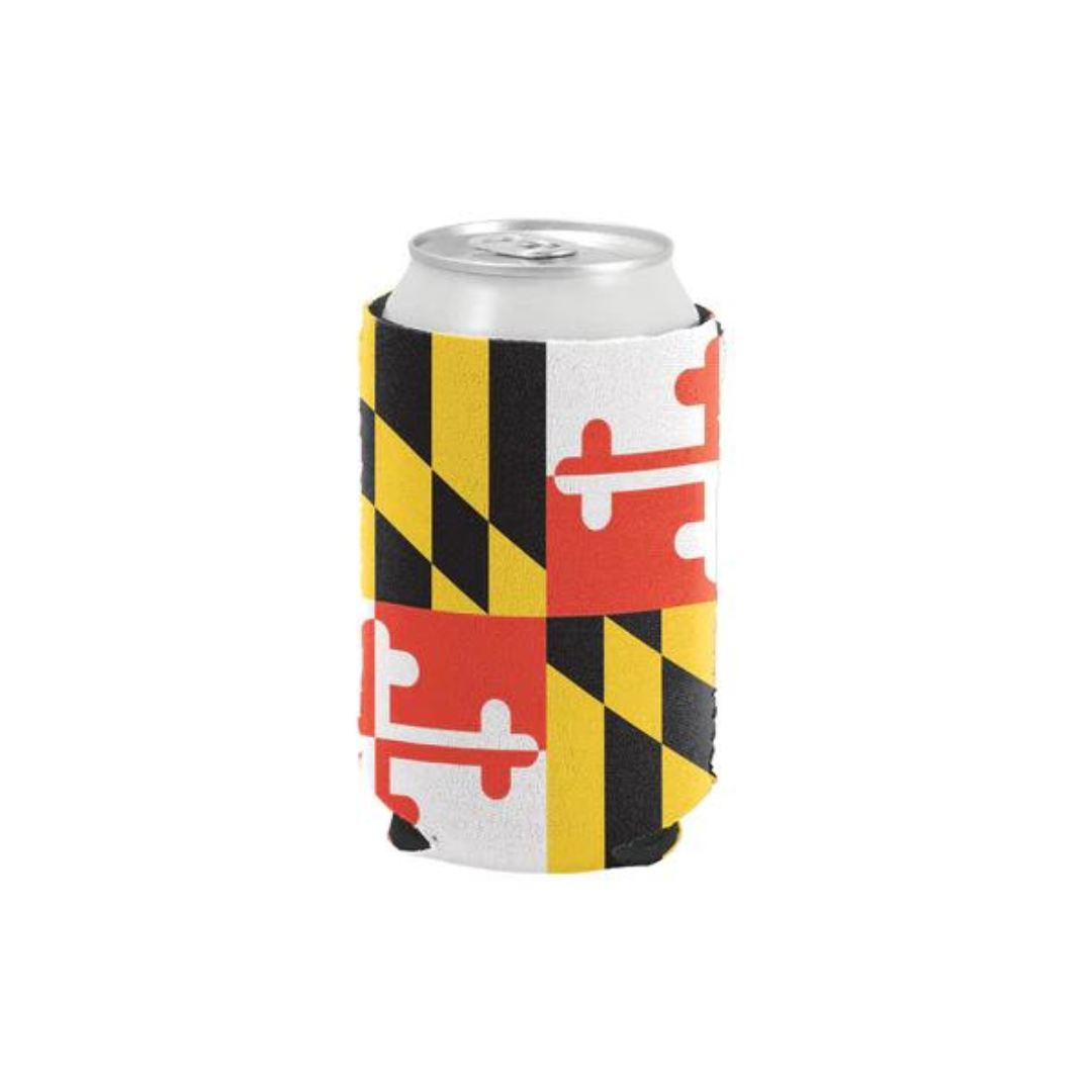 Maryland Flag Can Cooler Koozie