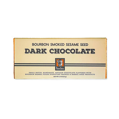 Bourbon Barrel Foods - Dark Chocolate Candy Bar Bourbon Smoked Sesame: 1.8 oz