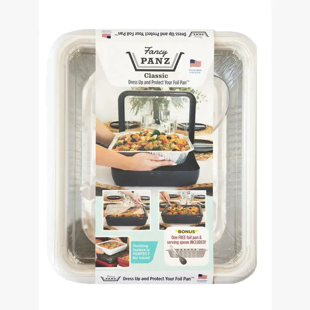 Fancy Panz - Classic Set - Pan Frame w/ Lid & Serving Spoon - White