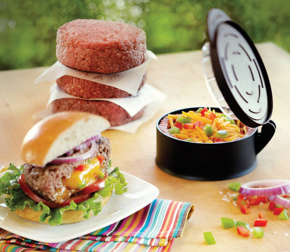 Fox Run Brands - Outset Burger Stuffer, Black, 4.5" x 2"