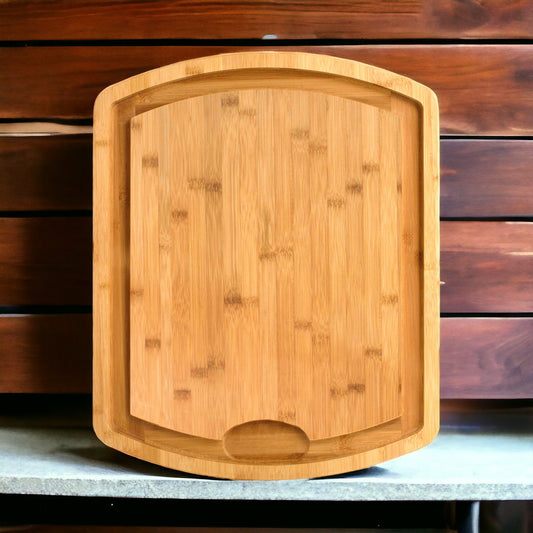 Totally Bamboo - Farmhouse Carver, Bamboo Carving Board with Juice Groove