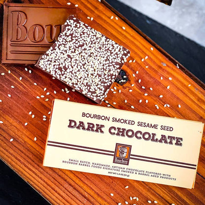 Bourbon Barrel Foods - Dark Chocolate Candy Bar Bourbon Smoked Sesame: 1.8 oz