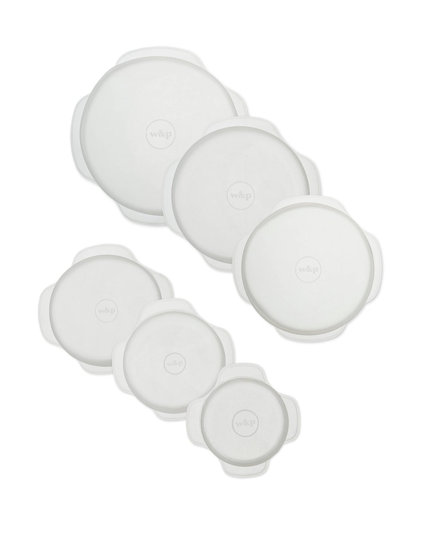 W&P - Reusable  Silicone Stretch Lids - Set of 6