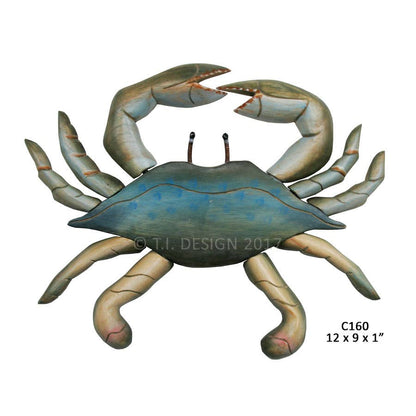 T.I. Design - Hand-Carved Blue Crab Small