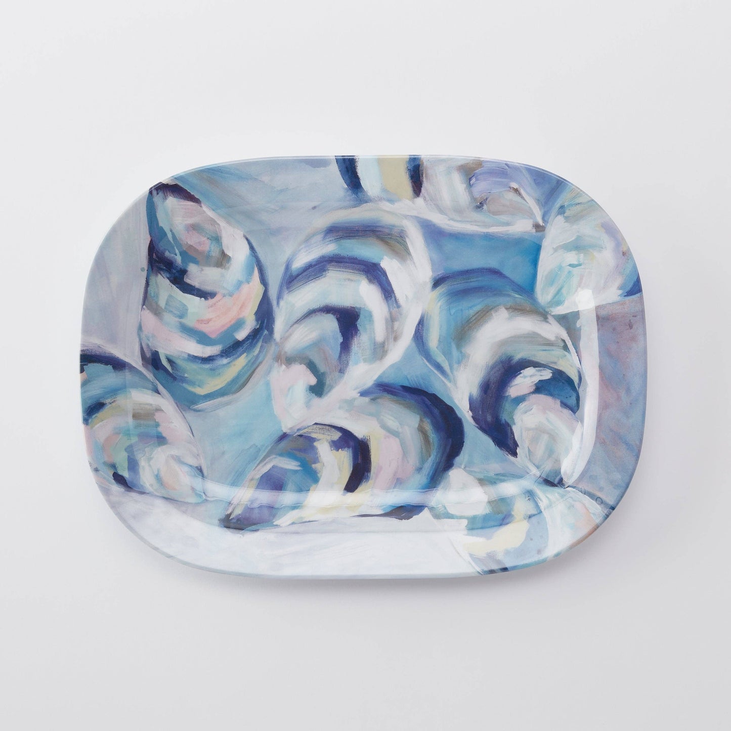 Kim Hovell Art - Melamine Platter - Flowing Shells