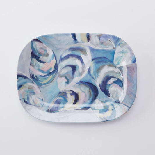 Kim Hovell Art - Melamine Platter - Flowing Shells