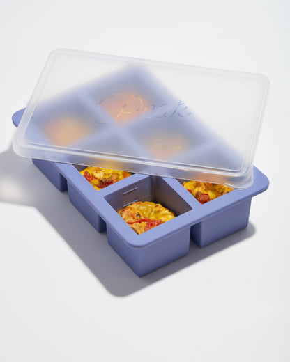 W&P - Cup Cube Silicone Food Storage Meal Prep: Charcoal / 6 Cube