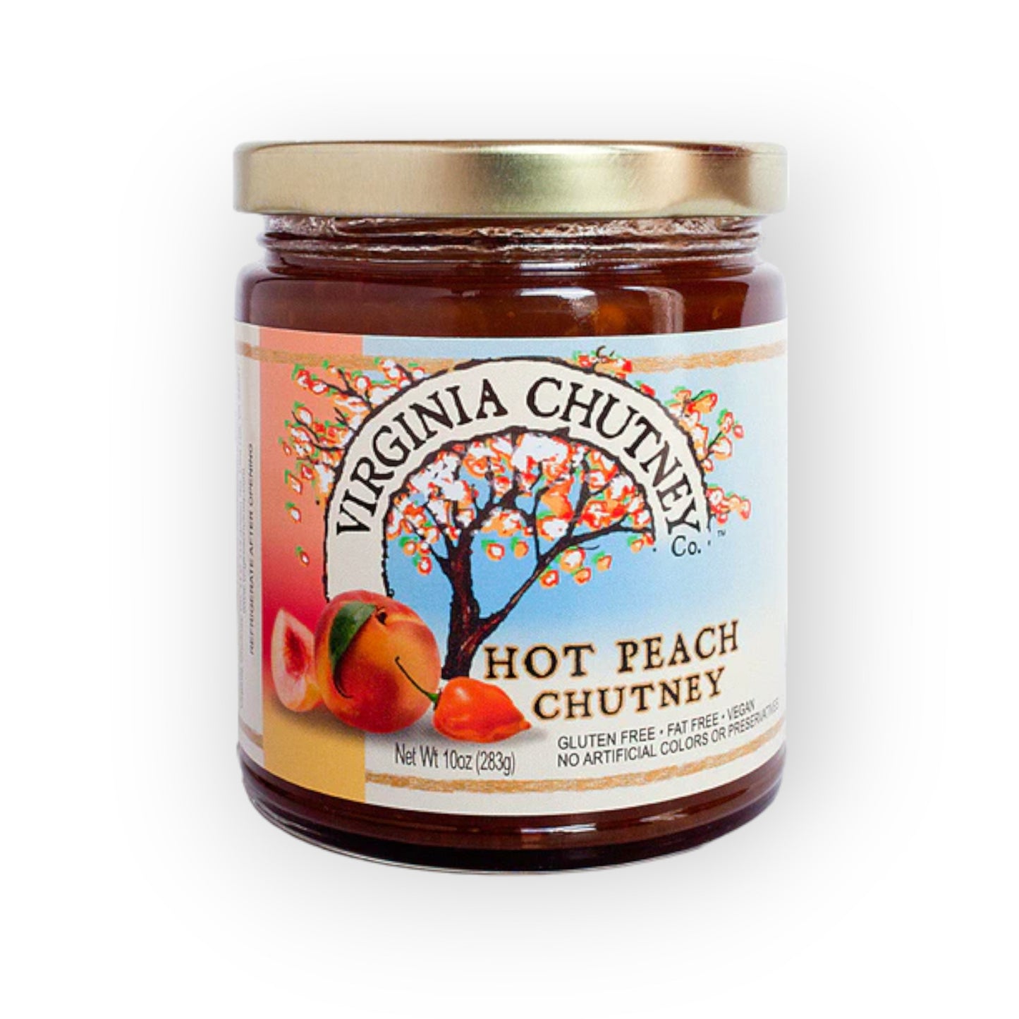 Virginia Chutney Co. & Preservation Society - VCC Hot Peach Chutney 10oz