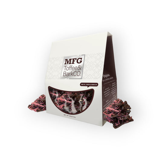 MFG Toffee French Raspberry Bark