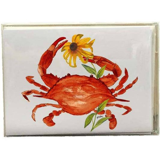 Steamed Crab Black-Eyed Susan Boxed Note Cards | B McVan Designs