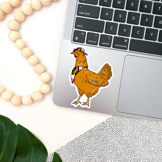 Jami Creates - Hipster Maryland Chicken Sticker