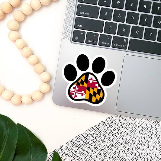 Jami Creates - Maryland Dog Paw Sticker