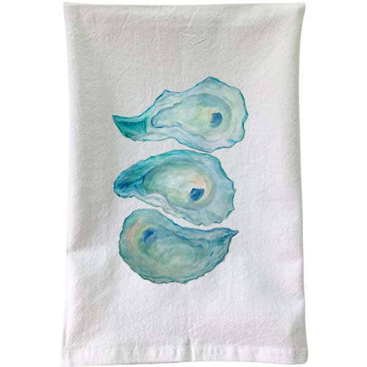 3 Oysters Flour Sack Towel | B McVan Designs