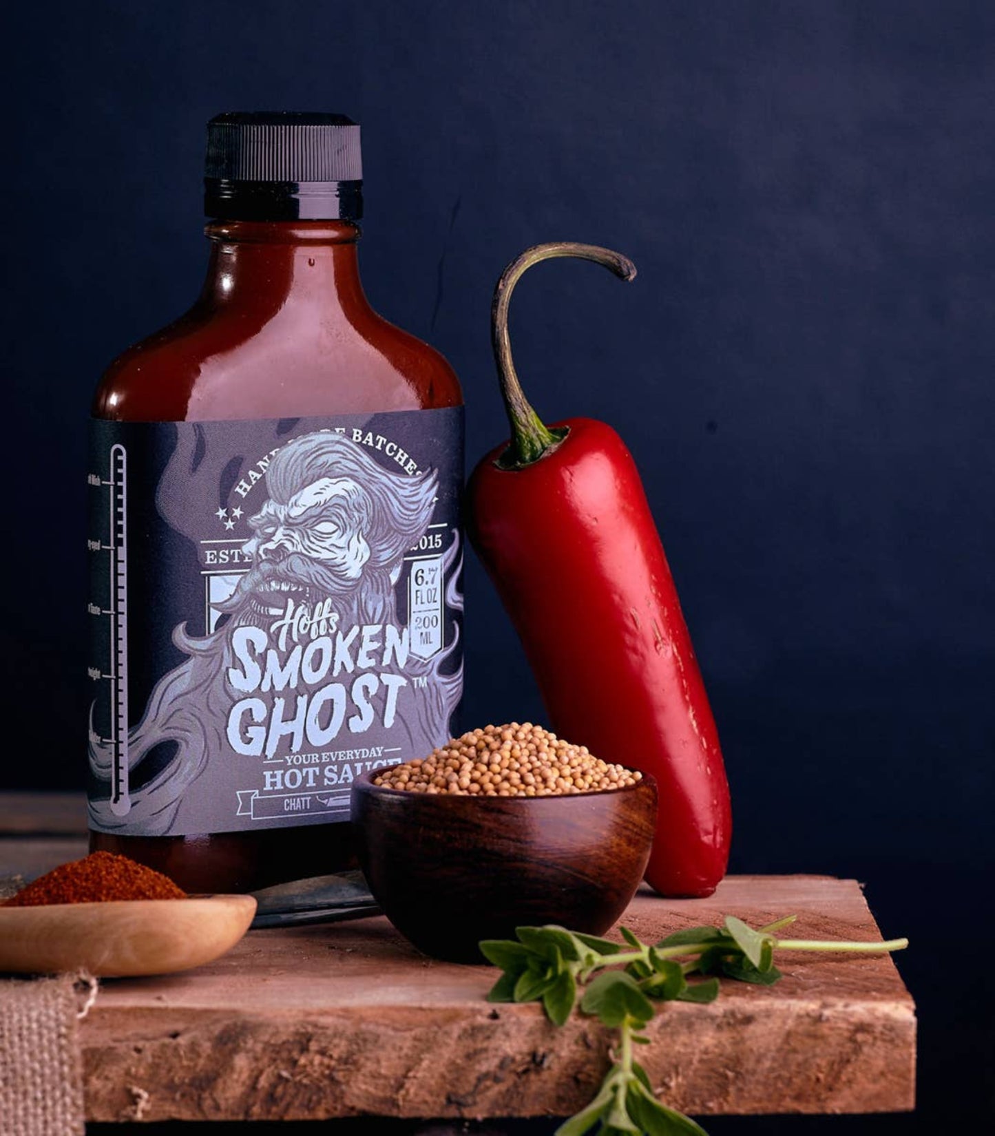 Hoff & Pepper - Smoken Ghost - Hoff's Chipotle Style Hot Sauce