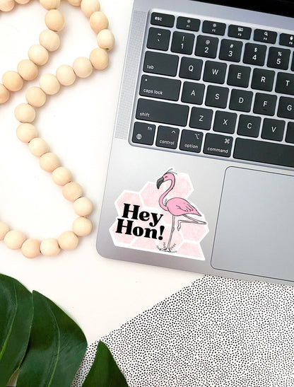 Jami Creates - Hey Hon Baltimore Flamingo Sticker